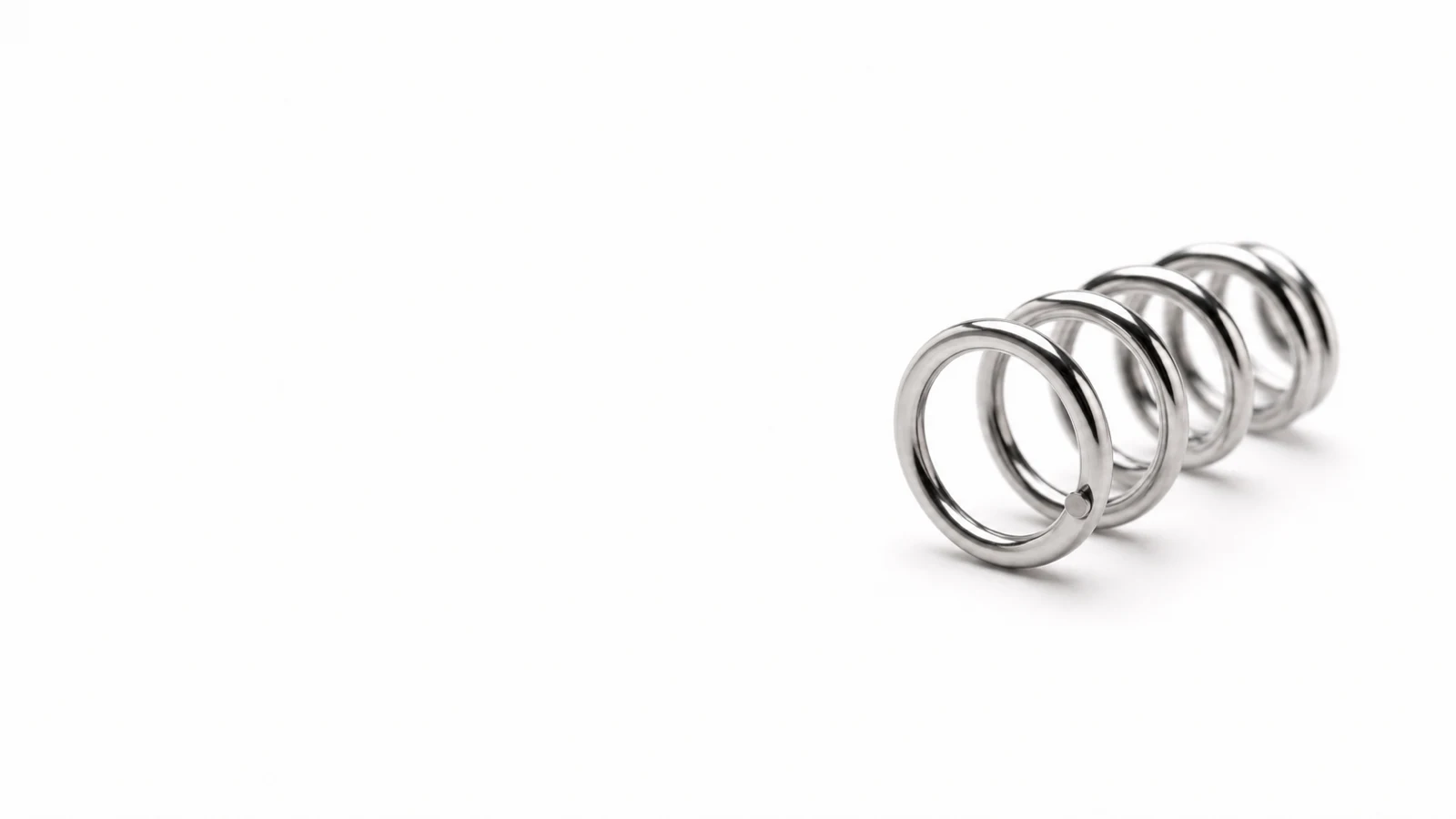 Polished precision compression spring